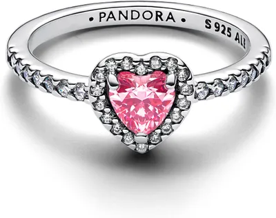 Produktbild von Pandora 198421C03-54 - Elevated Pink Heart - Ring-54 ist um 17.25 Uhr