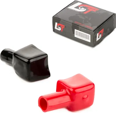 Produktbild von Batteriepol Abdeckung Set rot schwarz für ATU BAOTIAN BENELLI BENZHOU BETA