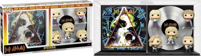 Two retail boxes containing Def Leppard Hysteria Funko Pop! Albums.