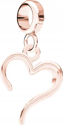 Produktbild von Charm Herzanhänger aus 925er Silber & Roségold