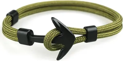 Produktbild von Stylisches Armband Rope Anchor in Grün – Perfekt für Abenteuerlustige KP33443