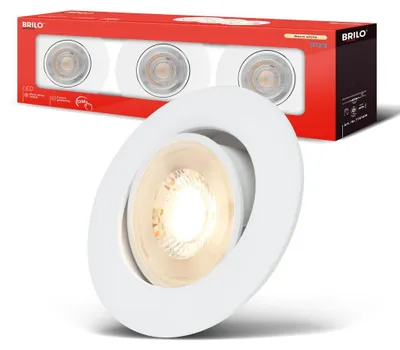 Produktbild von LED Einbaustrahler 68mm 3er Set Flach Dimmbar Einbauleuchten Einbauspot 230V