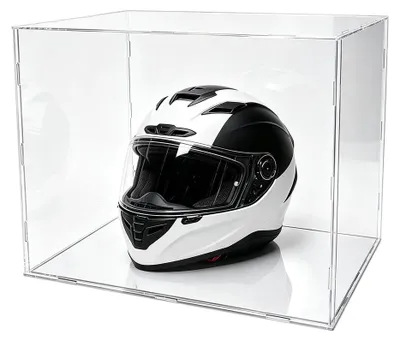 Produktbild von Acryl Vitrine für Fußballhelm mit Spiegel