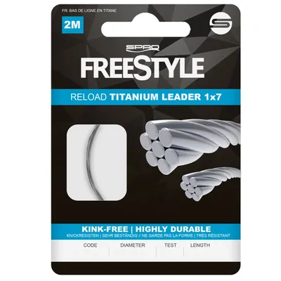Produktbild von Spro Freestyle Reload Titanium Leader 2M 0,30 mm 8kg