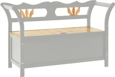 Obrázok produktu pre vidaXL Lavica sivá 107x45x75,5 cm Masívne jedľové drevo