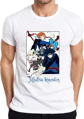 Obrázek produktu pro Jujutsu Kaisen Fushiguro Nobara Shikigami Dogs Anime Vintage pánské tričko, bílá, M