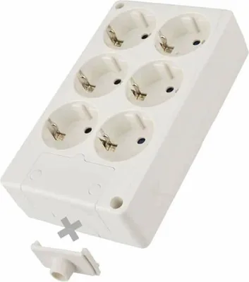 Produktbild von Regleta Enchufes 6 Tomas sin Interruptor Solera 8106 3500 W 250 V 16 A