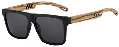 Produktbild von VeyRey Nerd-Sonnenbrille aus Holzimitat Surance schwarz fassung schwarz gläser Univerzální