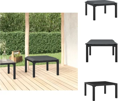 Produktbild von vidaXL Gartenhocker mit Kissen Schwarz und Grau Poly Rattan -  Gartensofaelemente