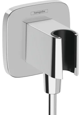 Produktbild von hansgrohe FixFit Q Wandanschluss mit Brausehalter, chrom, 1 Stk.