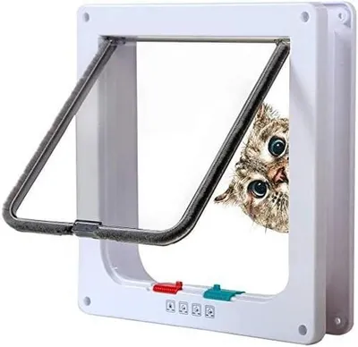 Produktbild von Klassische Katzenklappe mit manueller Verschlussvorrichtung