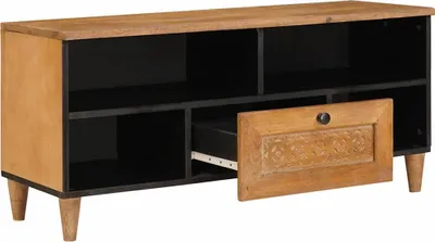 Image de vidaXL : Meubles TV, 100 x 33 x 46 cm, en bois massif de mangue