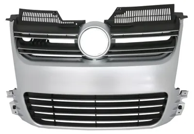 Produktbild von Kühlergrill für VW Golf 5 V 2003-2007 R32 Design Gitter Gebürstetes Aluminium.