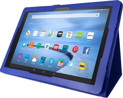 Produktbild von Schutzhülle für Amazon Fire HD 10 / HD 10 Plus 11. Generation 2021 10.1 Zoll Slim Case Etui mit Standfunktion und Auto Sleep/Wake Funktion Blau
