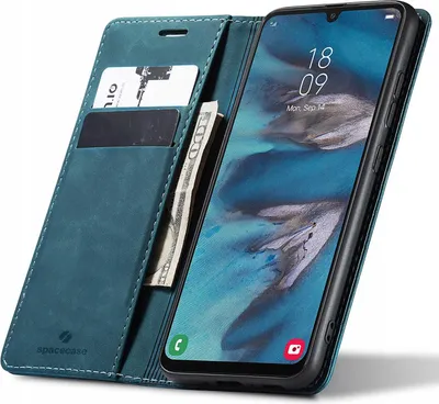 Image de SPACECASE Etui portefeuille pour Galaxy A34 5G Bleu