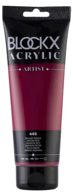 Produktbild von BLOCKX Acrylfarbe Indischrot, 250 ml Tube, hochkonzentriert, hohe Deckkraft