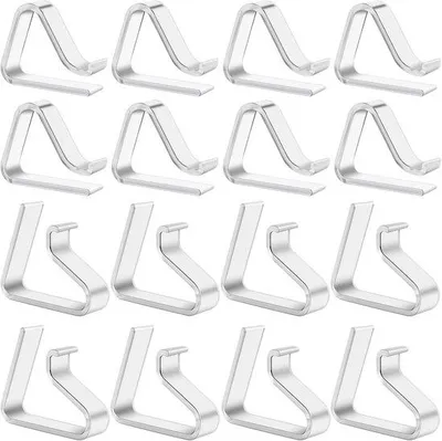 Produktbild von 8 große und 8 kleine transparente Tischdeckenhalter für Außen, Gartenparty, Hochzeit, Veranstaltung
