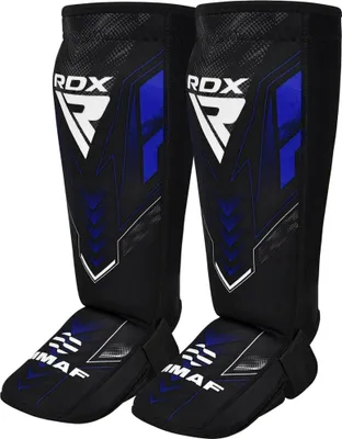 Produktbild von RDX Neopren Schienbein-Spannschutz Rot – IMMAF Zugelassen