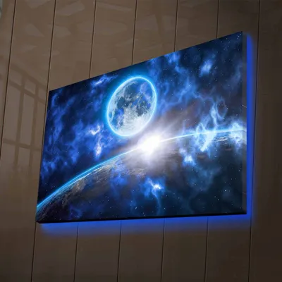 Obrázok produktu pre Opviq, NASA- LED4356, Farebné, Výtlačky na plátno, 45 x 70 cm, 100% semišové plátno