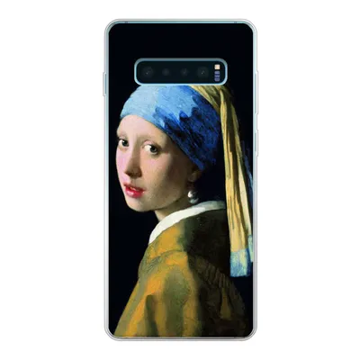 Produktbild von MuchoWow® Handyhülle Schutzhülle Hülle für Samsung Galaxy S10 Plus Das Mädchen mit dem Perlenohrring - Johannes Vermeer Silikon Softcase Handy Hülle - Schutzhülle