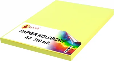 Produktbild von Farbpapier A4 80g gelb pastell 100 Blatt
