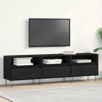 Immagine prodotto di Maison Exclusive - Mobile TV effetto rovere nero 150 x 30 x 44,5 cm