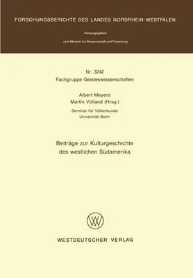 Image de Beiträge zur Kulturgeschichte des westlichen Südamerika