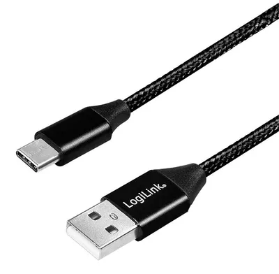 Produktbild von LogiLink USB 2.0-Kabel USB/USB-C 30cm