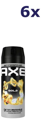 Obrázok produktu pre 6x Axe 150ml deodorant gold