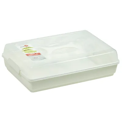 Produktbild von Rechteckiger Kuchenbehälter Dolce 44 x 30 cm Weiß DOMOTTI