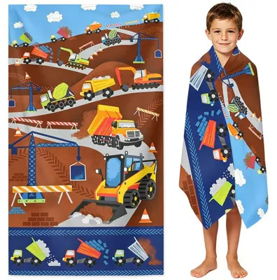 Imagen del producto de Toalla de playa para niños, de microfibra, 75 x 150 cm, de secado rápido, ideal para la playa y viajes