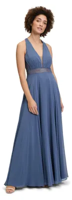 Produktbild von Vera Mont Damen Abendkleid mit Spitze 34, Blue Stone