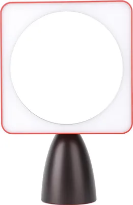 Image de Miroir de maquillage éclairé 3 couleurs Température réglable Angle LED Miroir de bureau pour la maison Voyage Rouge Noir