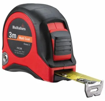 Obrázek produktu pro Hultafors Bandmaß PR Länge 3 m, Breite 19 mm, Maßband aus Stahl + Messskala