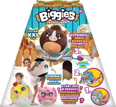Zdjęcie produktu dla COBI Biggies Farma! XXL Maskotka do pompowania - Zwierzęta z Farmy