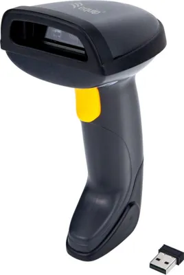 Produktbild von Equip Kabelloser 2D-Dualmodus-Barcodescanner mit 2,4 GHz und Bluetooth, mit Ständer, T