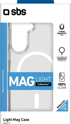 Zdjęcie produktu dla SBS TELIGMAGSAS26PT, Pokrowiec, Samsung, S26+, 17 cm (6.7"), Przezroczysty