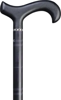 Produktbild von Gastrock Carbon verstellbarer Gehstock – Blau – Karomuster – Verstellbar von 79 cm bis 96 cm – Leichtgewicht – Derby-Griff – Belastbarkeit bis 110 kg