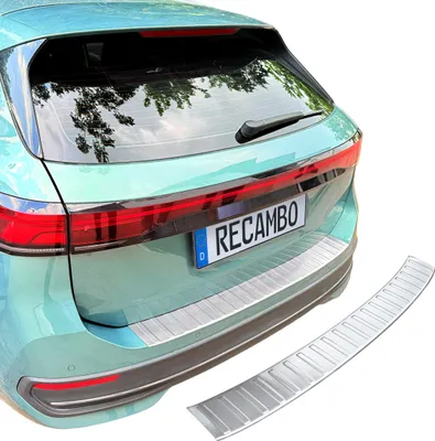 Immagine prodotto di Protezione per il bordo del bagagliaio in acciaio inossidabile opaco, compatibile con VW Passat | B9 CJ5 | Anno di produzione dal 2024 in poi