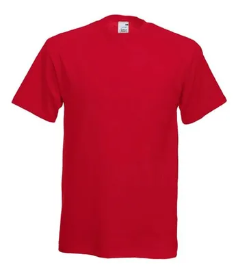 Obrázek produktu pro Fruit of the Loom F610820 pracovní trička pánské i dámské krátký rukáv červená S
