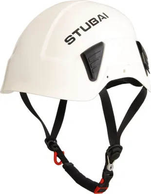 Image de STUBAI Casque de protection industriel PETASUS | Blanc, 560 g | Casque de protection de la tête EN 397 pour la protection de la tête contre les chocs et les blessures à la tête dans l'industrie du bâtiment, la sylviculture, les usines