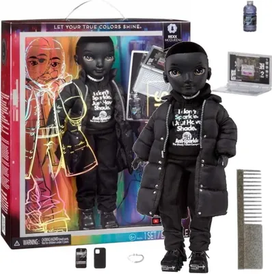Produktbild von Rainbow High Shadow High S23 Fashion Doll - Rexx Mcqueen (Black), Modepuppe, Männlich, 4 Jahr(e), Junge/Mädchen, 280 mm, Mehrfarbig