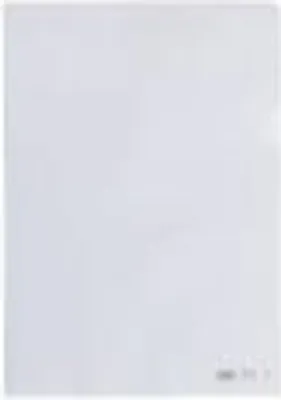 Image de ELBA Pochette transparente Premium, DIN A4, PP, 0,15 mm, grainée, ouverture en haut et à droite, avec trou de préhension, anti-reflets (76402)