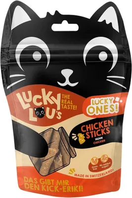 Produktbild von LuckyLou Cat - Lucky Ones Sticks 8x80g | Huhn