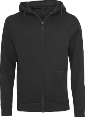 Produktbild von Build Your Brand - Hoodie mit durchgehendem Reißverschluss für Herren RW8837 (M) (Schwarz)
