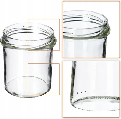 Produktbild von KADAX Marmeladengläser 350ml, fi82 mm, Einmachgläser mit Schraubdeckel, Honiggläser, Einweckgläser