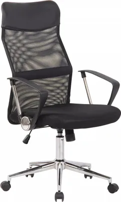 Produktbild von In And OutdoorMatch Bürostuhl Erick - schwarz - Stoff - ergonomisch - höhenverstellbar - modernes Design - 51x51x118cm