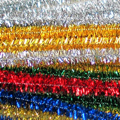 Image de Fil chenille métallique or 10 pièces