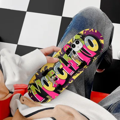 Produktbild von Handy Case Cartoon Skateboard Form Schutz für Iphone Xsmax Camouflage graffiti_iPhone xr