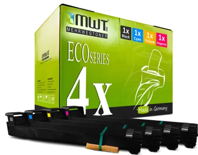 Produktbild von 4 Mehrwegtoner kompatible Lasertoner ersetzt HP CF310A CF311A CF313A CF312A 826A Mehrfarbig
